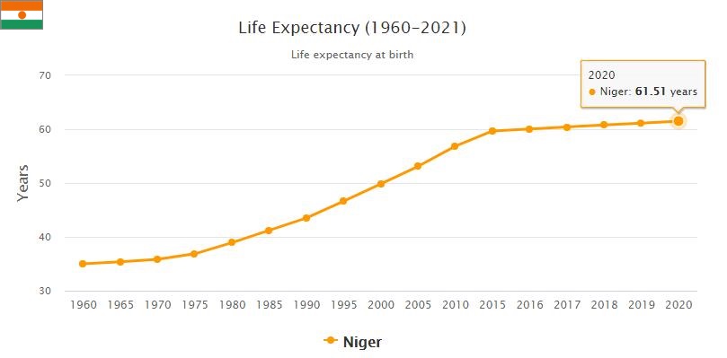 Niger Life Expectancy 2021